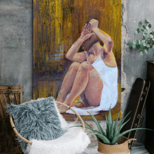 autor: Bozena Kot | obraz "Odciecie 01" | 120 x 80 cm | 2022 r.