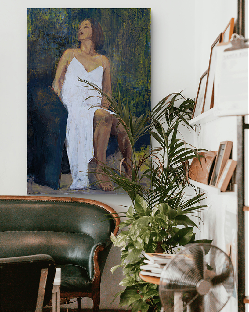 autor: Bozena Kot | obraz "Odciecie 04" | 120 x 80 cm | 2022 r.