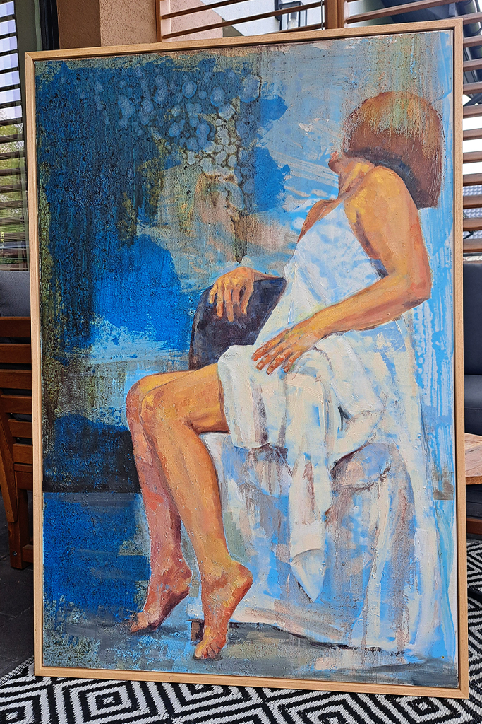 autor: Bozena Kot | obraz "Odciecie 06" | 120 x 80 cm | 2022 r.