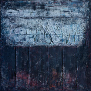autor: Bozena Kot | „Pamięć Warstw” | 100 x 100 cm | technika własna na płótnie