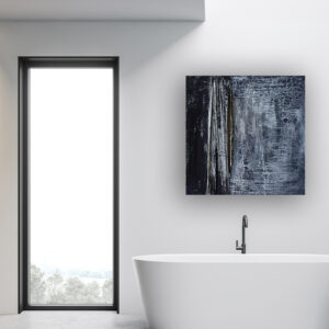 autor: Bozena Kot | „Złudzenia 11” | 100 x 100 cm | technika własna na płótnie | 2024r.