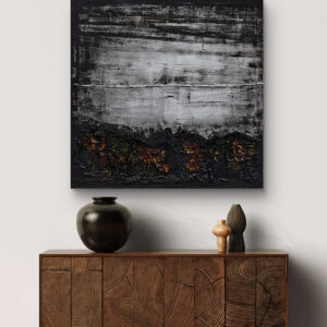 "Untitled 03" | 100 x 100 cm | technika mieszana na płótnie | 2024 r.