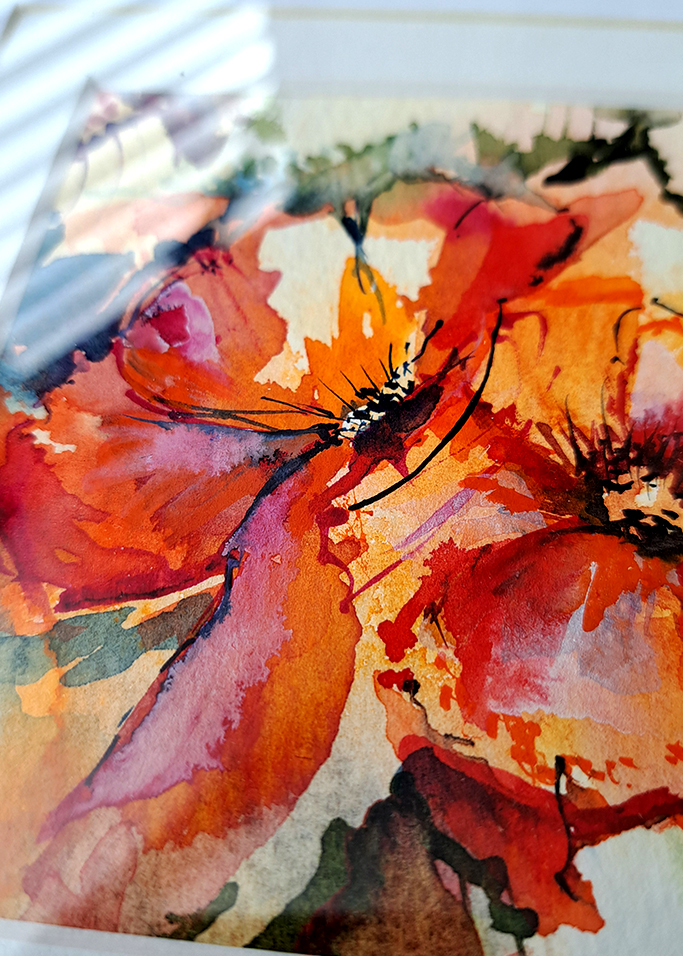 Bożena Kot | "Akwarelowa z kwiatami 02"