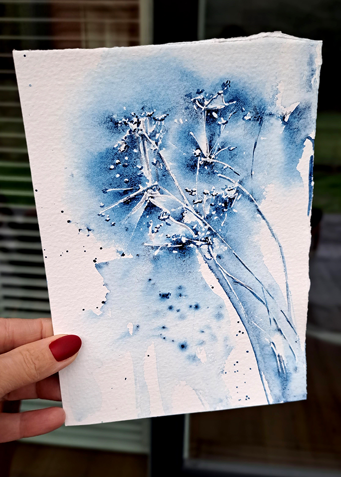 Bożena Kot | akwarela "Jesiennie"